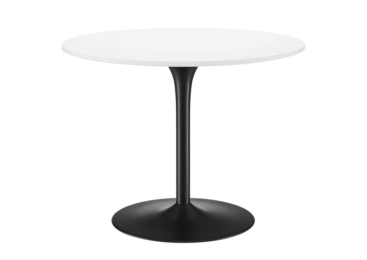 EEI-6313-WHI-BLK Pursuit 40" Dining Table By Modway