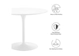 EEI-6313-WHI-WHI Pursuit 40" Dining Table By Modway