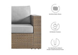 EEI-6326-CAP-GRY Convene Outdoor Patio Armchair By Modway
