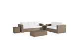 EEI-6331-CAP-WHI Convene 5 Piece Outdoor Patio Furniture Set By Modway