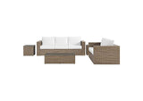 EEI-6331-CAP-WHI Convene 5 Piece Outdoor Patio Furniture Set By Modway
