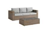 EEI-6333-CAP-GRY Convene 2-Piece Outdoor Patio Furniture Set By Modway