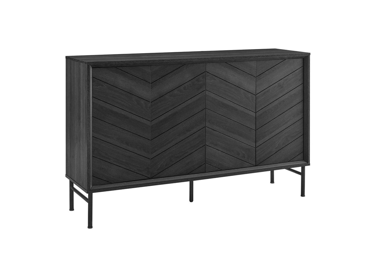 EEI-6336-BLK Harper Chevron Sideboard By Modway