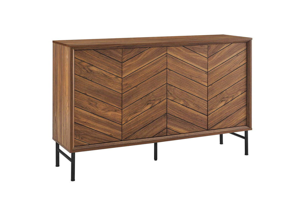EEI-6336-WAL Harper Chevron Sideboard By Modway