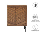 EEI-6336-WAL Harper Chevron Sideboard By Modway
