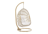 EEI-6337-NAT-WHI Amalie Wicker Rattan Outdoor Patio Rattan Swing Chair By Modway