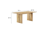 EEI-6339-OAK Amistad 72" Dining Table By Modway