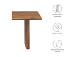 EEI-6341-WAL Amistad Wood Coffee Table By Modway