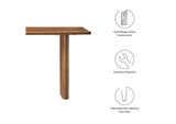 EEI-6343-WAL Amistad 46" Wood Bench By Modway