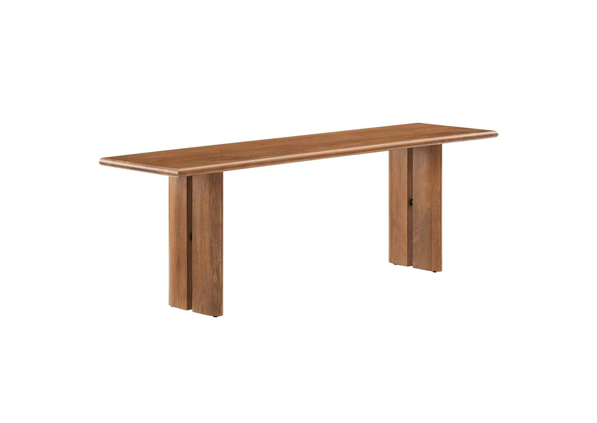 EEI-6344-WAL Amistad 58" Wood Bench By Modway