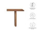 EEI-6344-WAL Amistad 58" Wood Bench By Modway