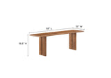 EEI-6344-WAL Amistad 58" Wood Bench By Modway