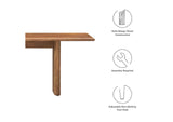 EEI-6345-WAL Amistad 72" Wood Bench By Modway