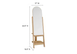 EEI-6346-OAK Ascend Standing Mirror By Modway