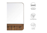 EEI-6348-WAL Lumina Mirror By Modway