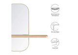 EEI-6349-OAK Solstice Mirror By Modway