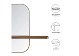 EEI-6349-WAL Solstice Mirror By Modway