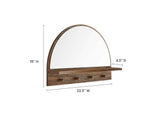 EEI-6350-WAL Moonbeam Arched Mirror By Modway