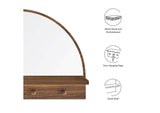 EEI-6350-WAL Moonbeam Arched Mirror By Modway