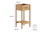 EEI-6351-NAT Zaire 18" Bathroom Vanity Cabinet - Sink Basin Not Included - By Modway