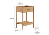 EEI-6352-NAT Zaire 24" Bathroom Vanity Cabinet - Sink Basin Not Included - By Modway