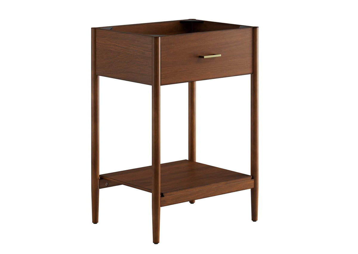 EEI-6352-WAL Zaire 24" Bathroom Vanity Cabinet - Sink Basin Not Included - By Modway