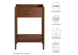 EEI-6352-WAL Zaire 24" Bathroom Vanity Cabinet - Sink Basin Not Included - By Modway