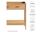 EEI-6354-NAT Zaire 36" Bathroom Vanity Cabinet - Sink Basin Not Included - By Modway
