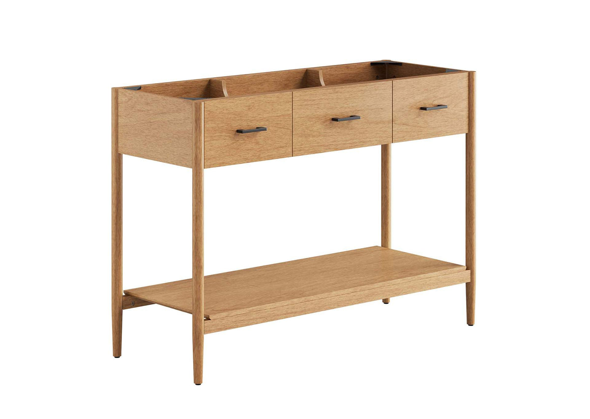 EEI-6355-NAT Zaire 48" Single Sink Compatible Bathroom Vanity Cabinet - Sink Basin Not Included - By Modway
