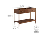 EEI-6355-WAL Zaire 48" Single Sink Compatible Bathroom Vanity Cabinet - Sink Basin Not Included - By Modway