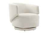 EEI-6357-IVO Celestia Boucle Fabric Swivel Chair By Modway