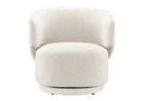 EEI-6357-IVO Celestia Boucle Fabric Swivel Chair By Modway