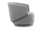 EEI-6357-LGR Celestia Boucle Fabric Swivel Chair By Modway