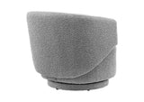 EEI-6357-LGR Celestia Boucle Fabric Swivel Chair By Modway