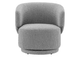 EEI-6357-LGR Celestia Boucle Fabric Swivel Chair By Modway