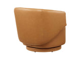 EEI-6358-TAN Celestia Vegan Leather Fabric And Wood Swivel Chair By Modway