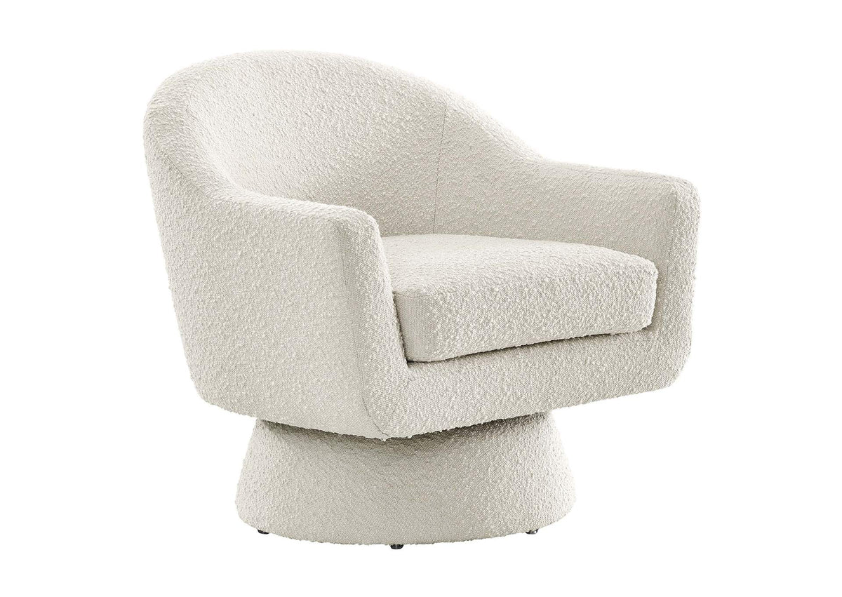 EEI-6359-IVO Astral Boucle Fabric Swivel Chair By Modway