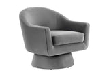 EEI-6360-GRY Astral Performance Velvet Fabric And Wood Swivel Chair By Modway