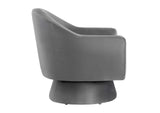 EEI-6360-GRY Astral Performance Velvet Fabric And Wood Swivel Chair By Modway