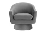 EEI-6360-GRY Astral Performance Velvet Fabric And Wood Swivel Chair By Modway
