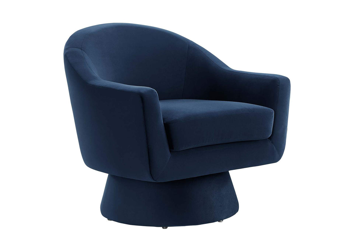 EEI-6360-MID Astral Performance Velvet Fabric And Wood Swivel Chair By Modway