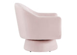 EEI-6360-PNK Astral Performance Velvet Fabric And Wood Swivel Chair By Modway