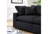 EEI-6361-BLK Commix Down Filled Overstuffed Boucle Fabric Loveseat By Modway
