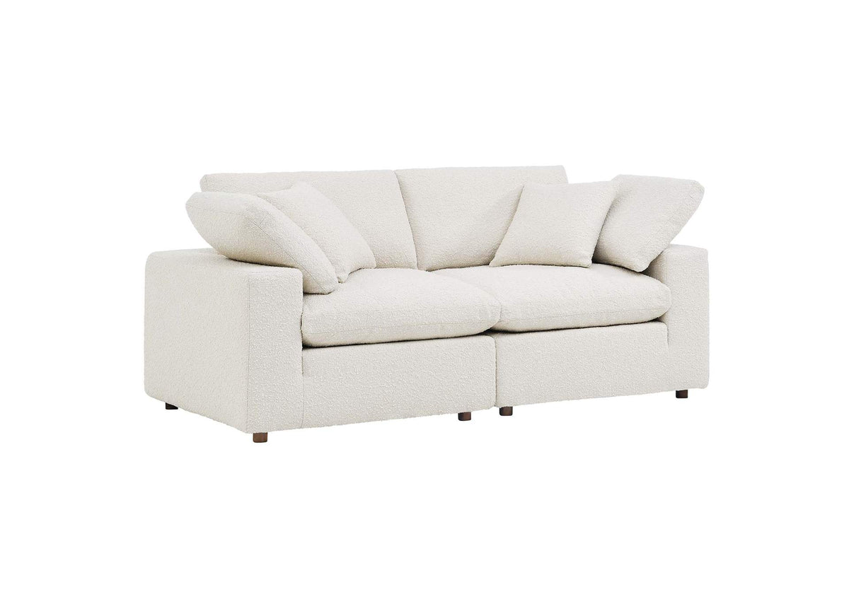EEI-6361-IVO Commix Down Filled Overstuffed Boucle Fabric Loveseat By Modway