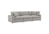 EEI-6362-LGR Commix Down Filled Overstuffed Boucle Fabric 3-Seater Sofa By Modway