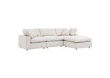 EEI-6363-IVO Commix 4-Piece Down Filled Overstuffed Boucle Fabric Sectional Sofa By Modway