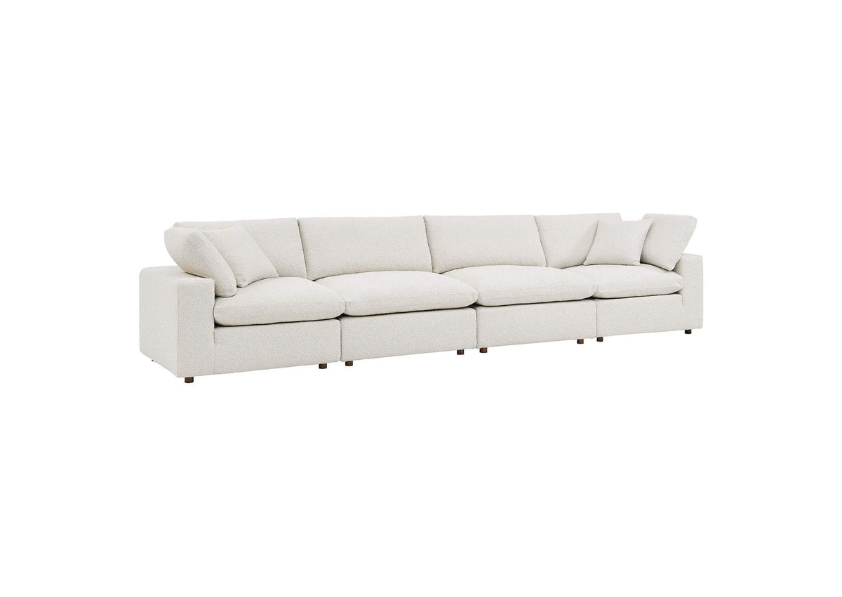 EEI-6364-IVO Commix Down Filled Overstuffed Boucle Fabric 4-Seater Sofa By Modway