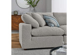 EEI-6368-LGR Commix 5 Piece Down Filled Overstuffed Boucle Sectional Sofa By Modway