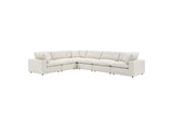 EEI-6369-IVO Commix 6-Piece Down Filled Overstuffed Boucle Fabric Sectional Sofa By Modway