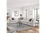 EEI-6369-IVO Commix 6-Piece Down Filled Overstuffed Boucle Fabric Sectional Sofa By Modway